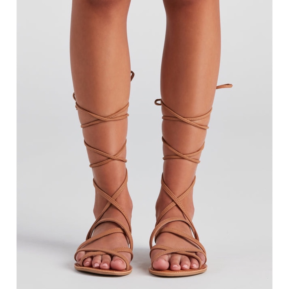 Lace up sandals